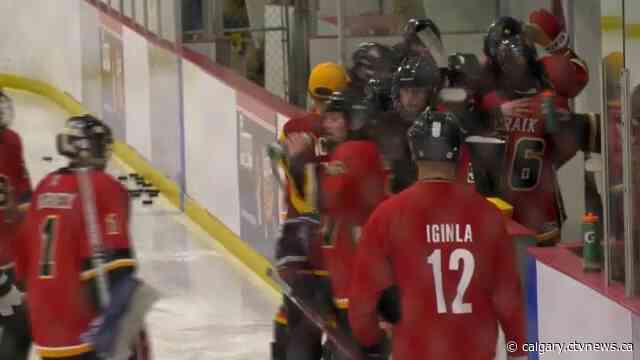 Jarome Iginla hosts minor hockey team practice, talks Calgary Flames