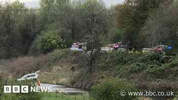 Car plunges into water after dispute