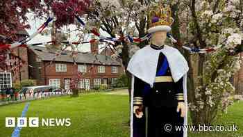 Villagers knit life-size King Charles for coronation