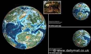 Where was YOUR home at the time of the dinosaurs? Check out this map