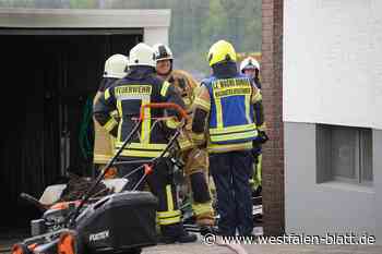 Gartenhaus in Bünde abgebrannt