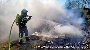 Schock im Kreis Gifhorn: Drei Hunde starben bei Wohnwagenbrand