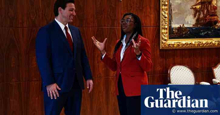 Florida’s rightwing governor DeSantis backs Badenoch’s ‘war on woke’