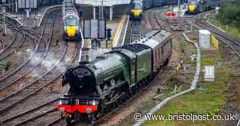 Flying Scotsman in pictures after train departs from Bristol Temple Meads