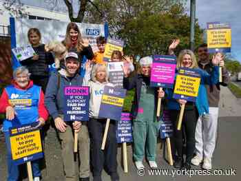 RCN members strike at York Hospital