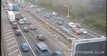 M4 traffic LIVE after fire near Bristol causes five-mile tailback and 45 minute delays