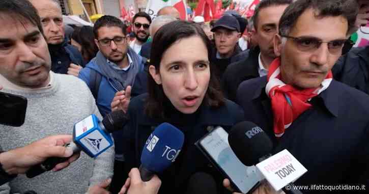 Primo maggio, Schlein al corteo di Portella della Ginestra: “Il decreto lavoro è un decreto povertà e precarietà”