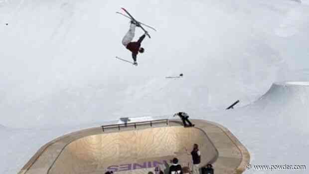 Look: Pro Skier Defies Logic By Flipping Over Skate Park