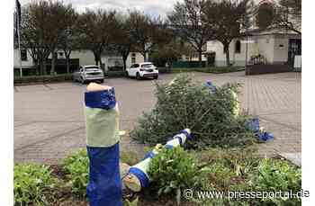 POL-PDTR: Sachbeschädigung am Maibaum der Gemeinde Morbach