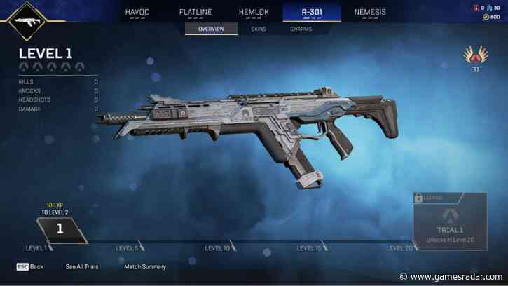 Apex Legends' "new long-term progression system" lets you master guns to get free legendary skins