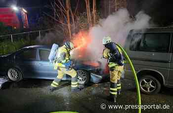 FW-PL: Ortsteil Stadtmitte - Fahrzeugbrand