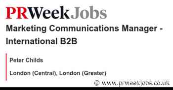 Peter Childs: Marketing Communications Manager - International B2B