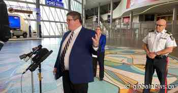 Police address public safety after stabbing at Edmonton Oilers watch party