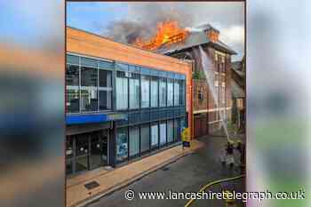 Preston roads closed as six fire engines tackle blaze