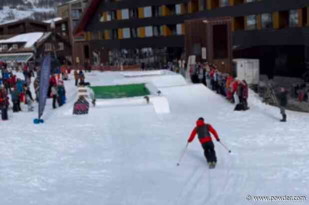 Look: Crowd Goes Wild For Mono-Skier's Creativity