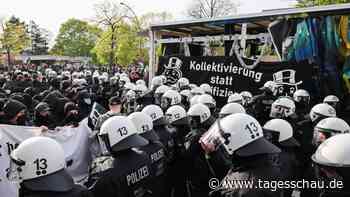 Einzelne Zwischenfälle bei Demos radikaler Gruppen zum 1. Mai