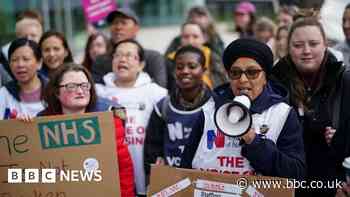 Nurses out on strike in half of England’s NHS