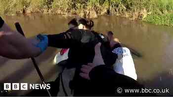 Human chain formed in Pershore to rescue driver from flood trap