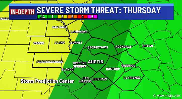 Next severe risk comes Thursday