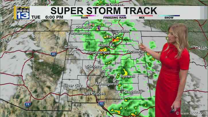 Widespread showers and storms