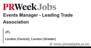 JFL: Events Manager - Leading Trade Association