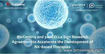 BioCentriq and panCELLa execute research agreement to study stem cell-derived Natural Killer cell expansion technology