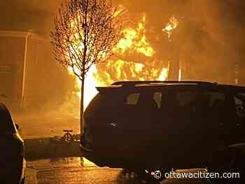 Firefighters rescue cat from burning garage Sunday after busy weekend battling separate fires