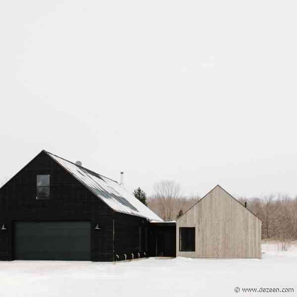 Kate Smith clads own Wisconsin home in two tones of wood