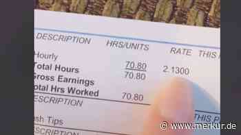 Kellnerin zeigt ihren Lohnscheck: „Das ist der Grund, warum ihr Trinkgeld gebt“