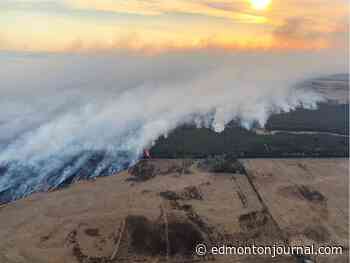 Wildfire evacuation order lifted for some residents west of Edmonton