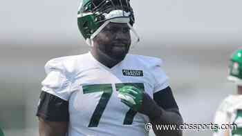 Jets decline to pick up fifth-year option on OT Mekhi Becton for 2024 season, per report