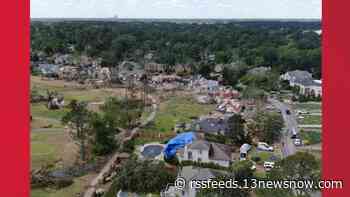 Images, video capture tornado's destruction in Virginia Beach