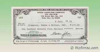 Steve Jobs signed check up for auction alongside NeXT business card