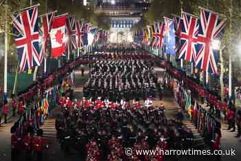 Rehearsals for the King's Coronation take place in London