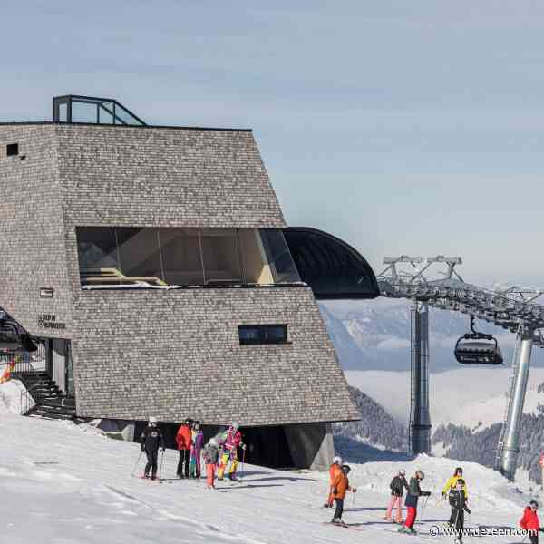 Snøhetta places shingle-clad viewing tower on mountain peak in Austria