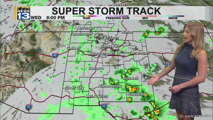 More rain across New Mexico through Thursday
