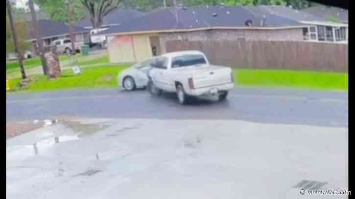 Hit and run caught on video in Zachary, police trying to ID driver
