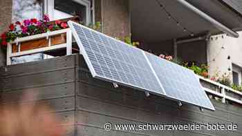 Energiewende in Neubulach: Bergwerksstadt fördert Balkon-Solaranlagen