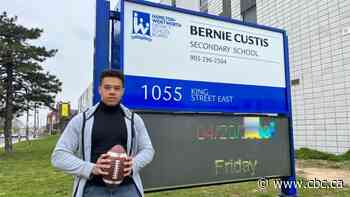 How this Hamilton student from school with no football field got a football scholarship