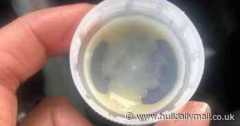 Woman 'finds King Charles' on the inside of a banana smoothie lid