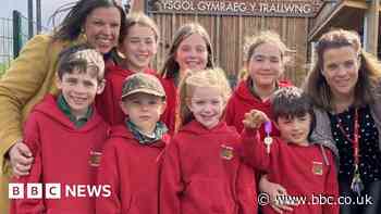Welshpool: Pupil 'kiddywatts' heat energy-efficient school