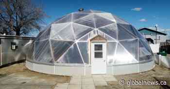Geodome, allowing vegetables to be grown year round, pops up in Biggar, Sask.