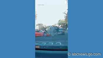 WATCH:  Ferrari causes multi-vehicle crash