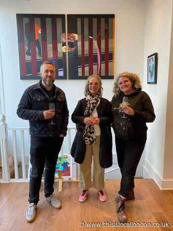 Artists turn empty Highgate coffee shop into Blue on The Hill gallery