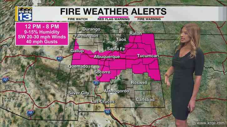Moisture moves out, windier and drier weather returns