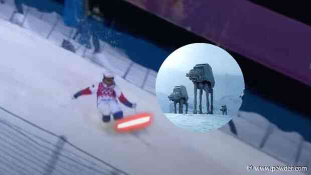 Mogul Skiers Get Blasted By AT-ATs (May The 4th Be With You)
