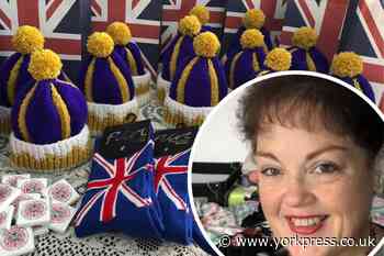 York midwife Sue knits 'crowns' for Coronation Day babies