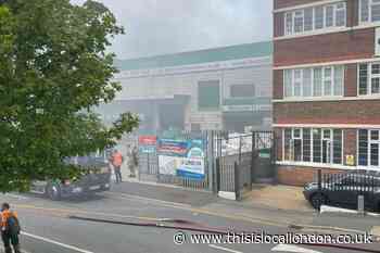 Lombard Road Morden industrial estate fire - 'avoid the area'