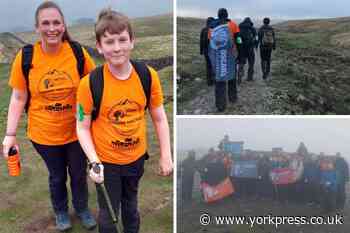 Oscar Hughes' brother Lucas climbs Three Peaks in his memory
