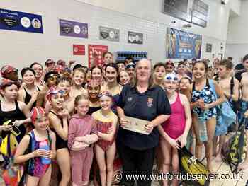 Swim England Hertfordshire award for Watford Swimming Club coach